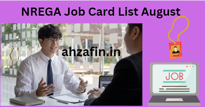 NREGA Job Card List August